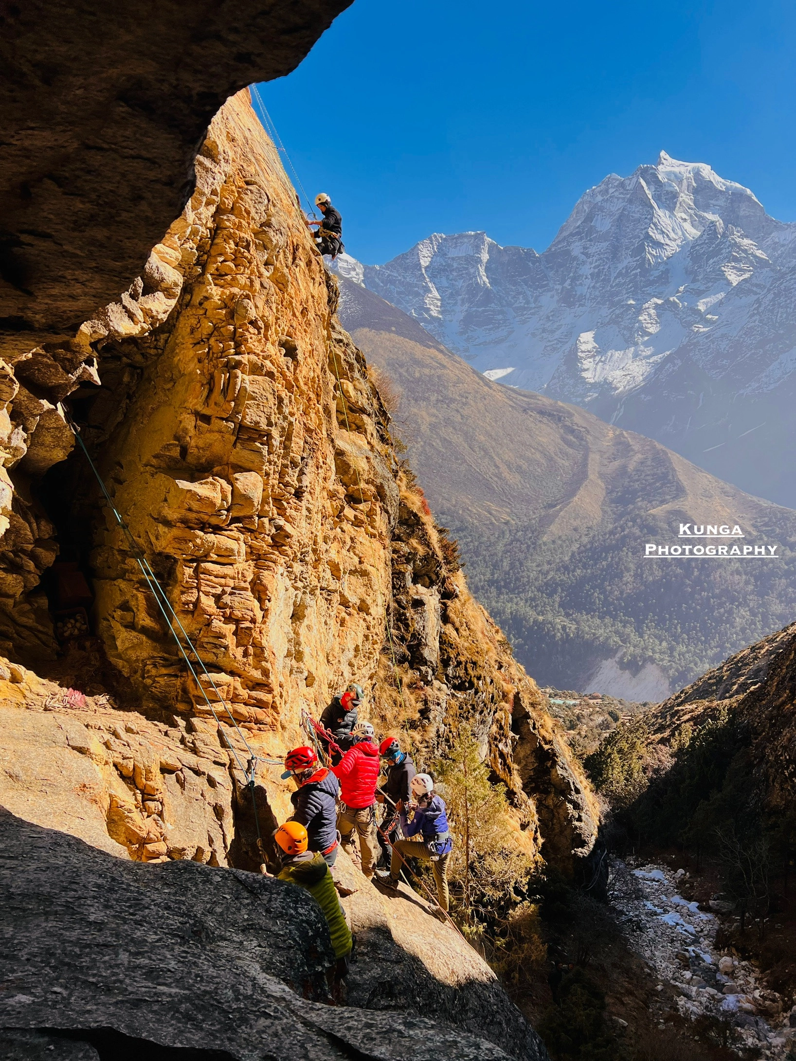 Khumbu Rock Climbing with Ama Dablam Base Camp Trek